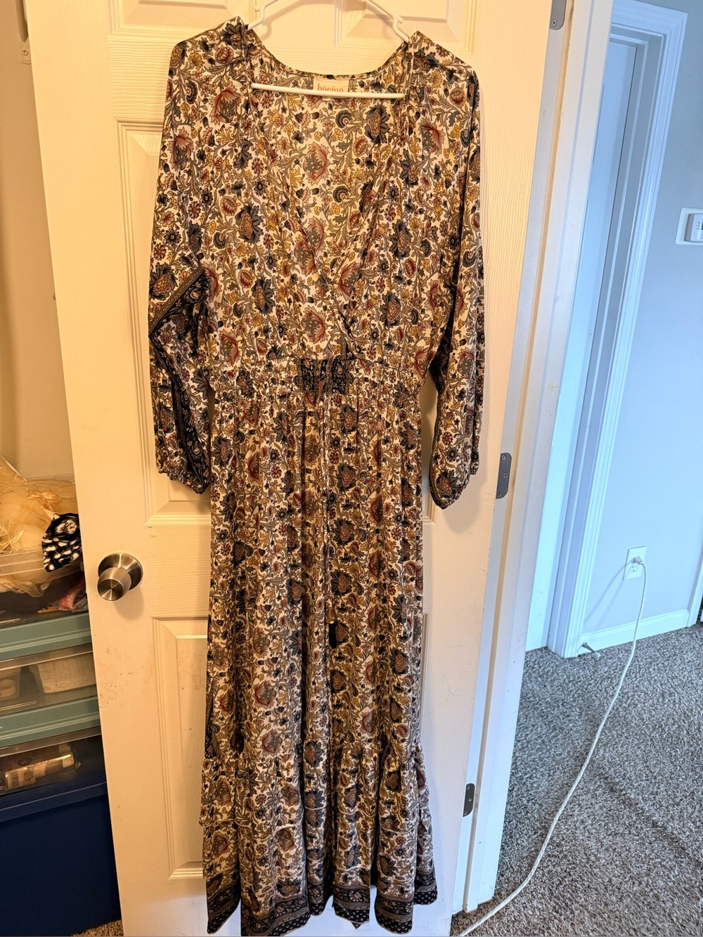 Bomoe Floral Long Sleeve Maxi Dress - Multi Floral